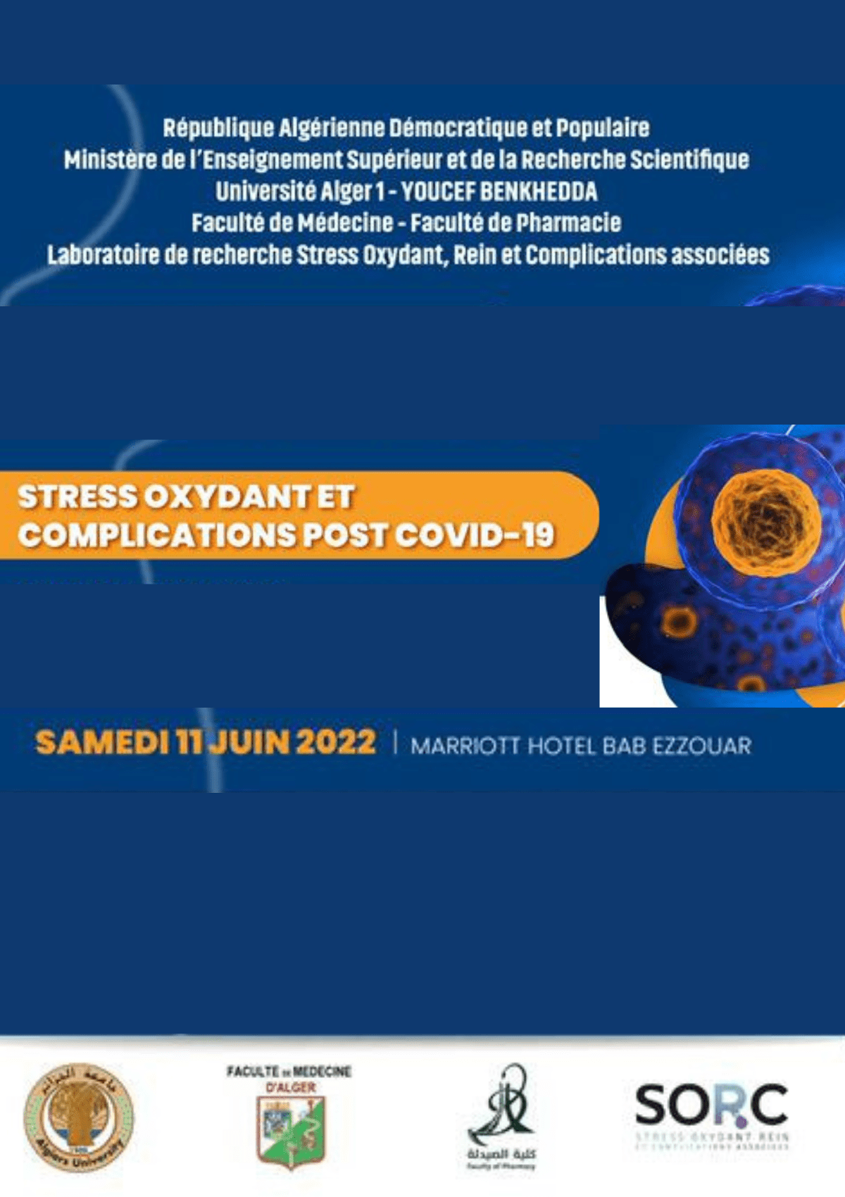 La première journée intitulée : Stress oxydant et complication post COVID19